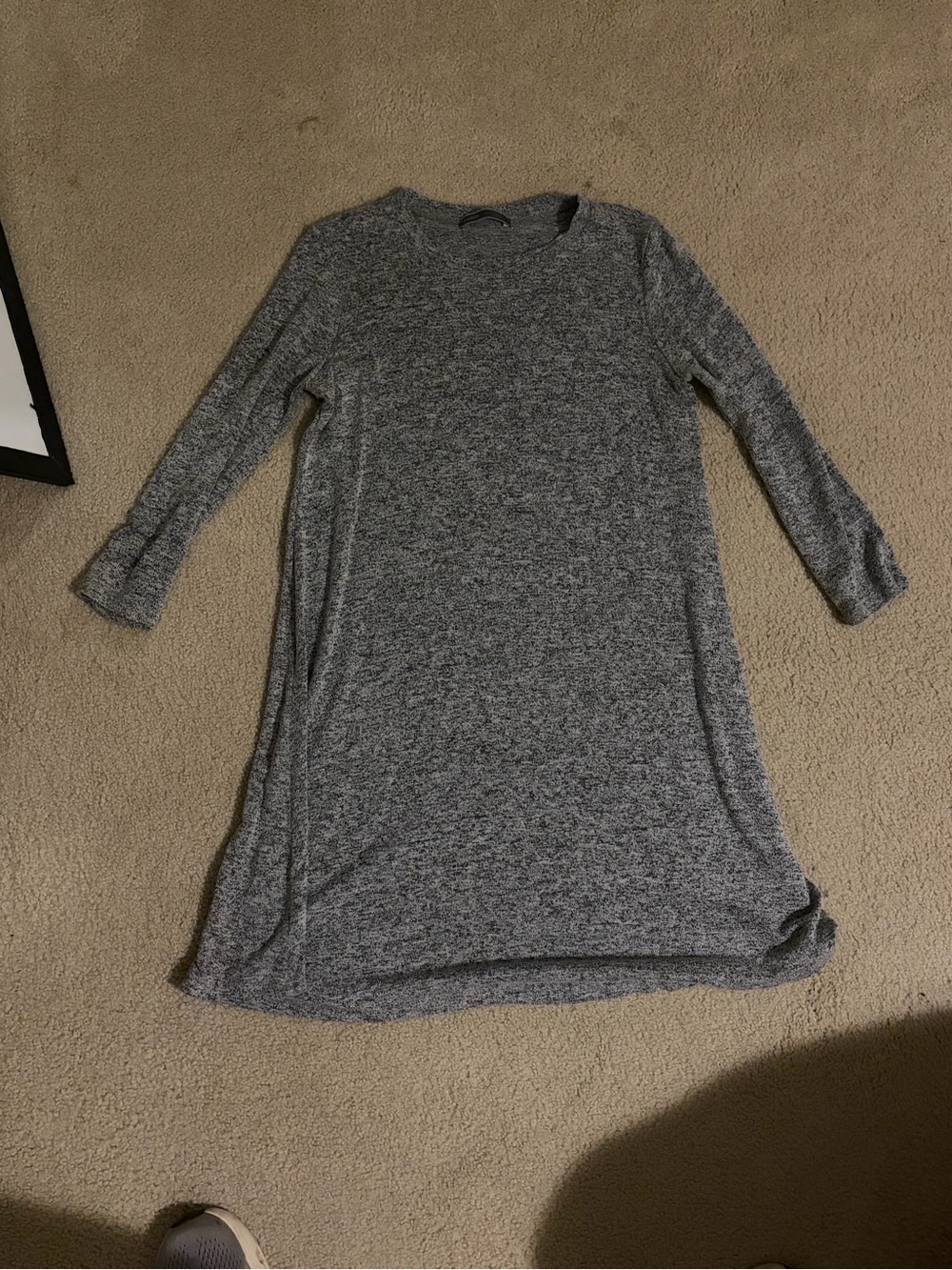 Cherish Gray Marled Knit Long Sleeve Top